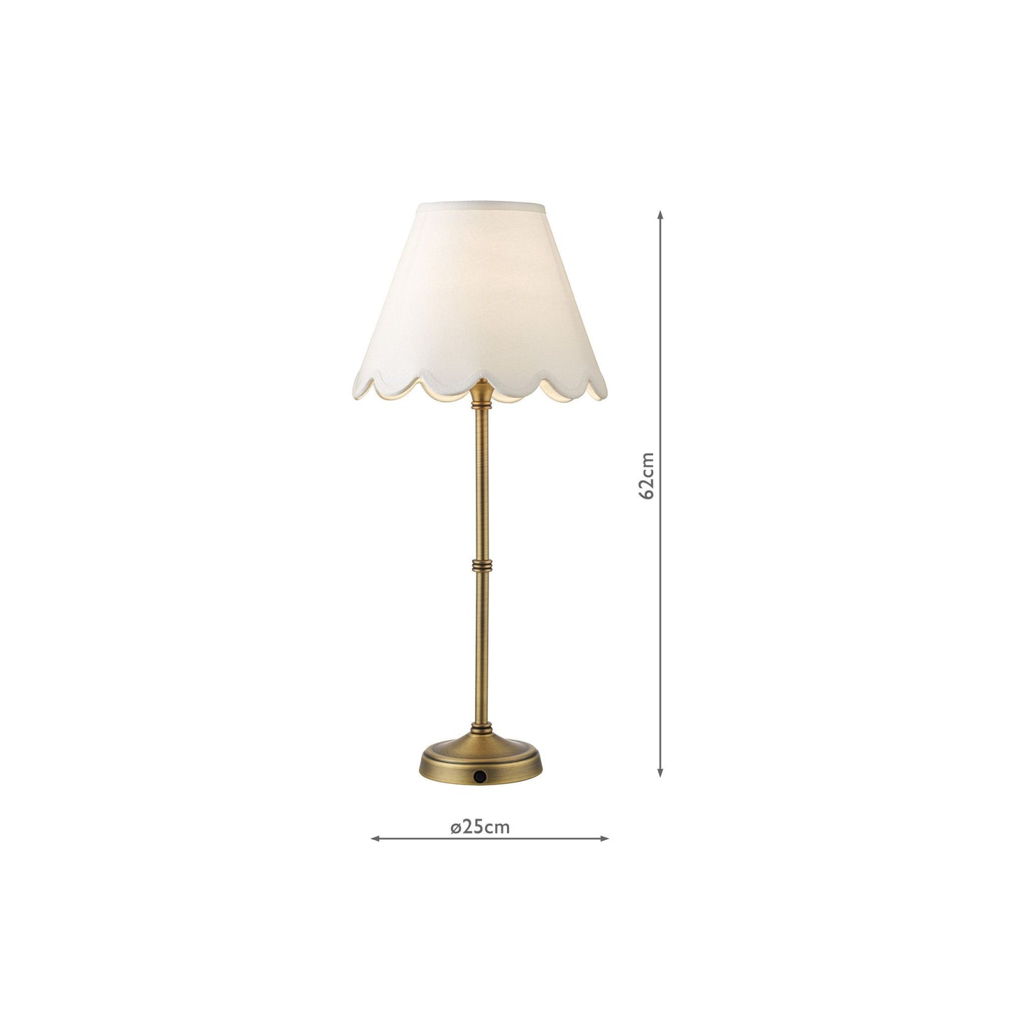 Dahl Rechargeable Table Lamp with Shade