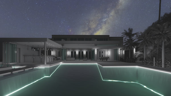 Dramatic modern pool