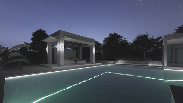 Dramatic modern pool