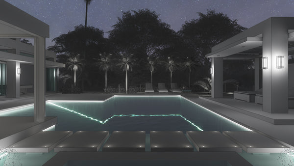 Dramatic modern pool