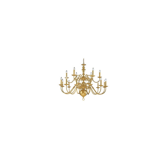 Robus 18-Light Chandelier in Polished Brass