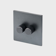 Tala Double Rotary Wall Dimmer