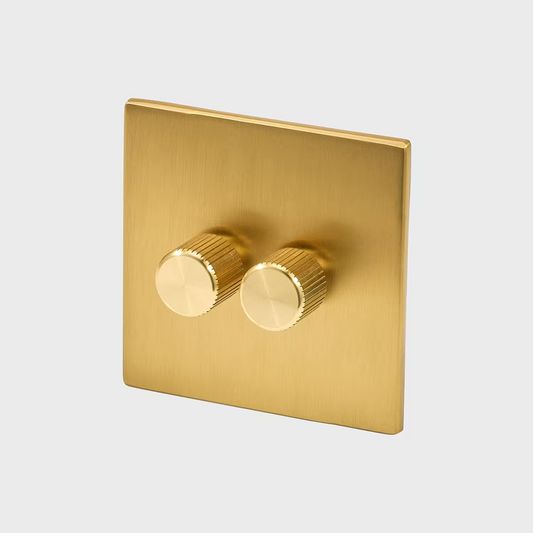 Double Rotary Wall Dimmer