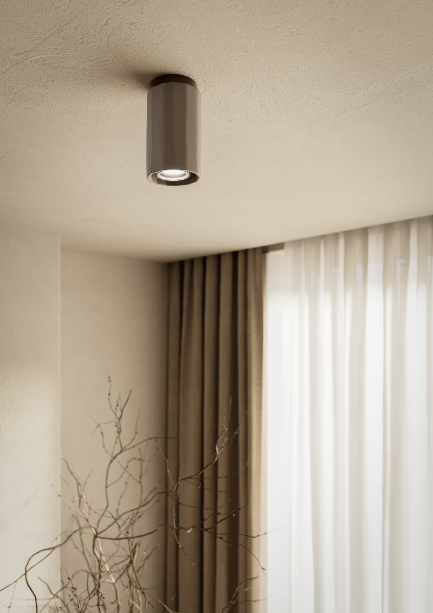 Dune Surface Downlight in Dark Brass