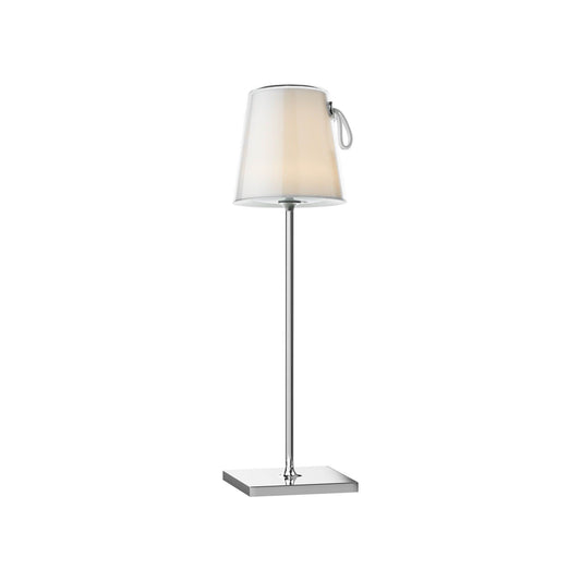 Egor Rechargeable Table Lamp in Polished Chrome