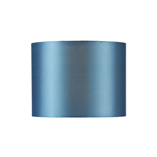 Elsa Faux Silk Drum Shade in Blue