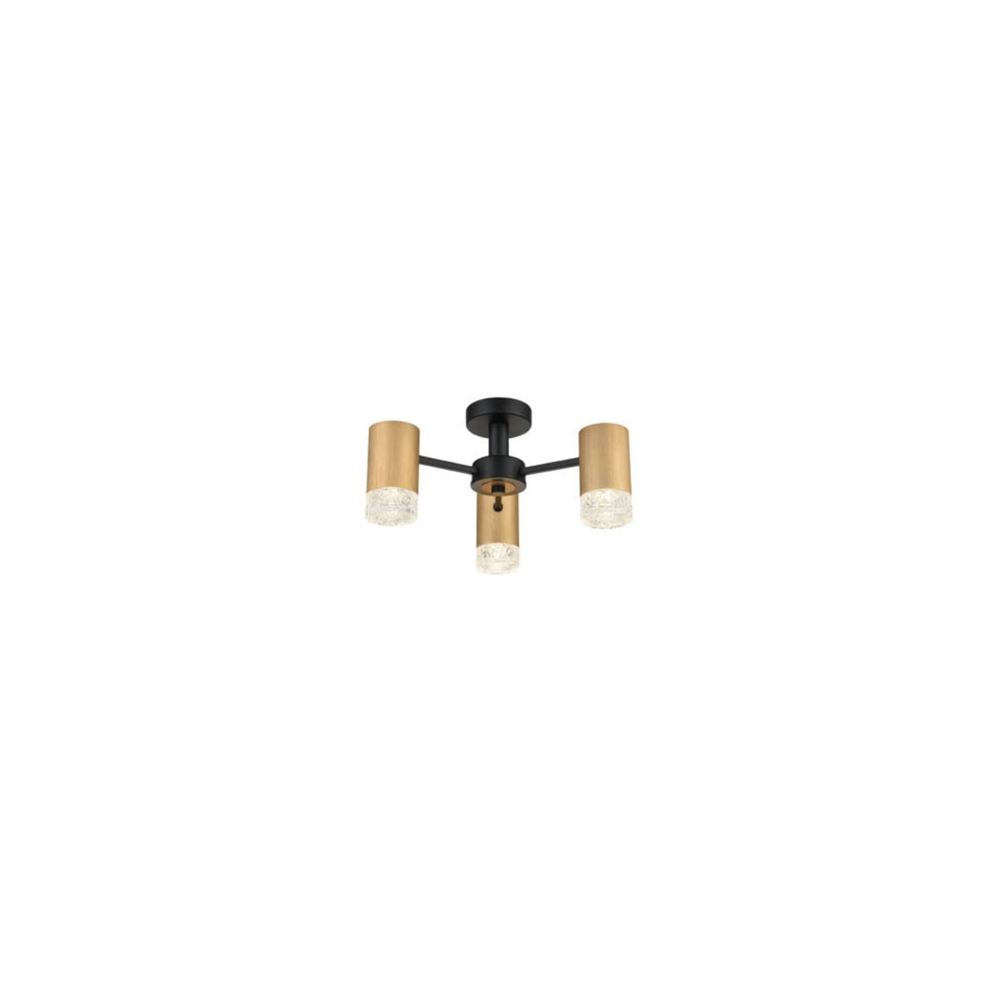 Allure 3 Ceiling Light with Decorative Glass