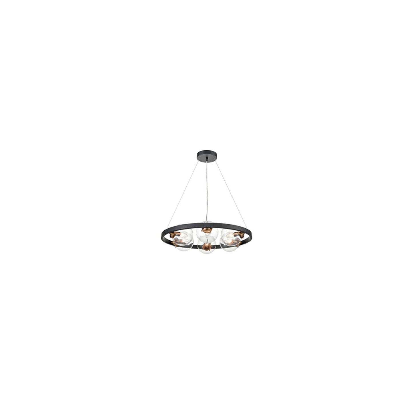 Parallel 6-Light Pendant in Black