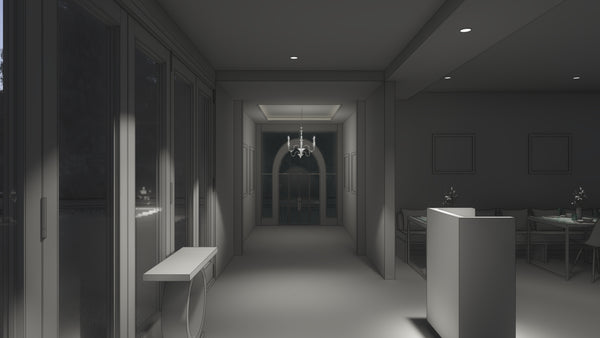 Graduated brightness transition