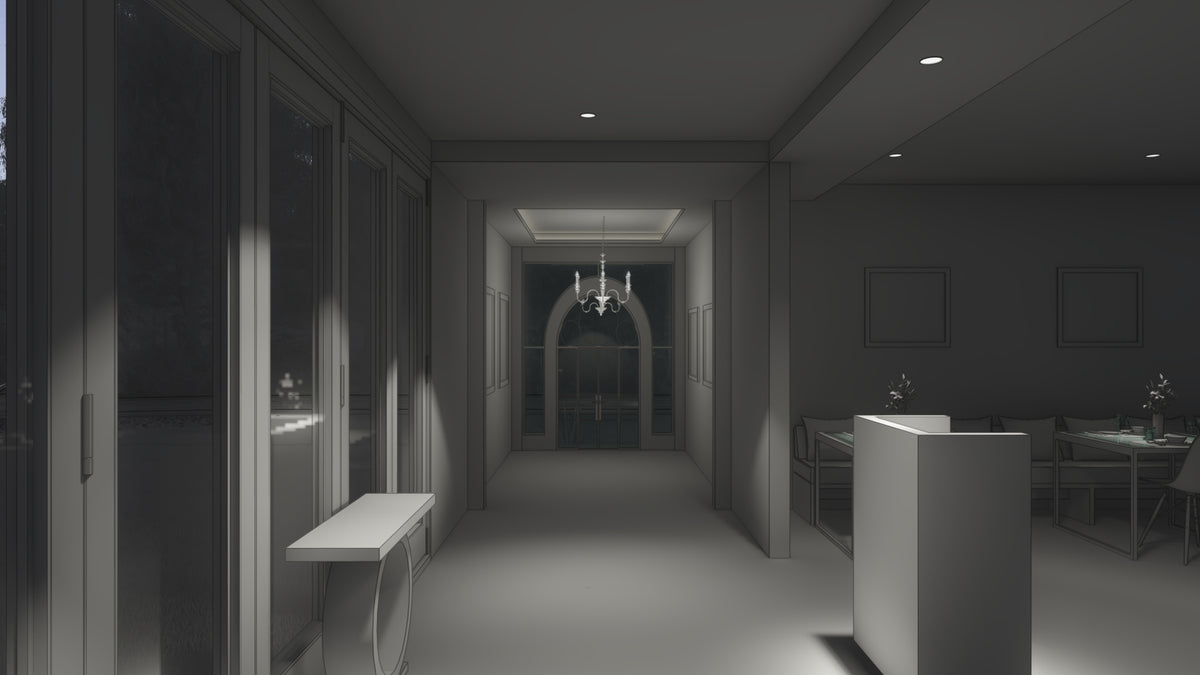 Entrance & host stand   first impression lighting