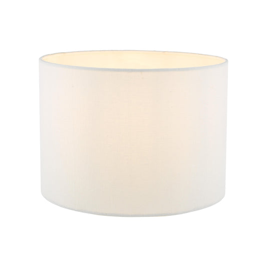 Georgina Linen Drum Shade in White