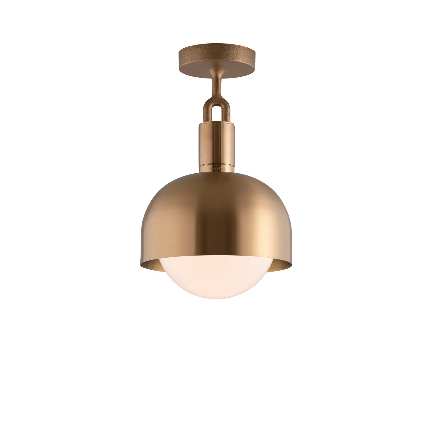 Forked Globe Shade Ceiling Light