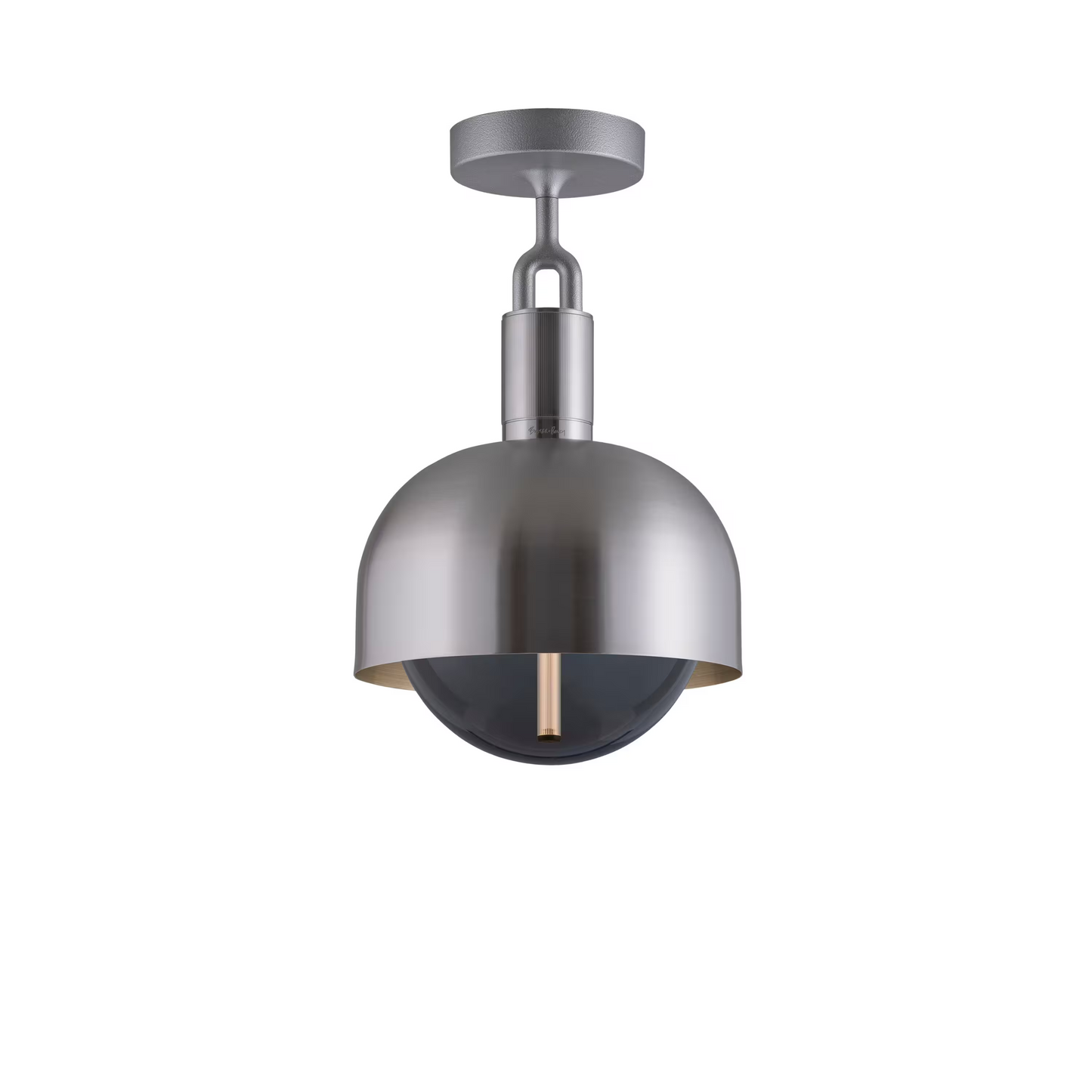 Forked Globe Shade Ceiling Light