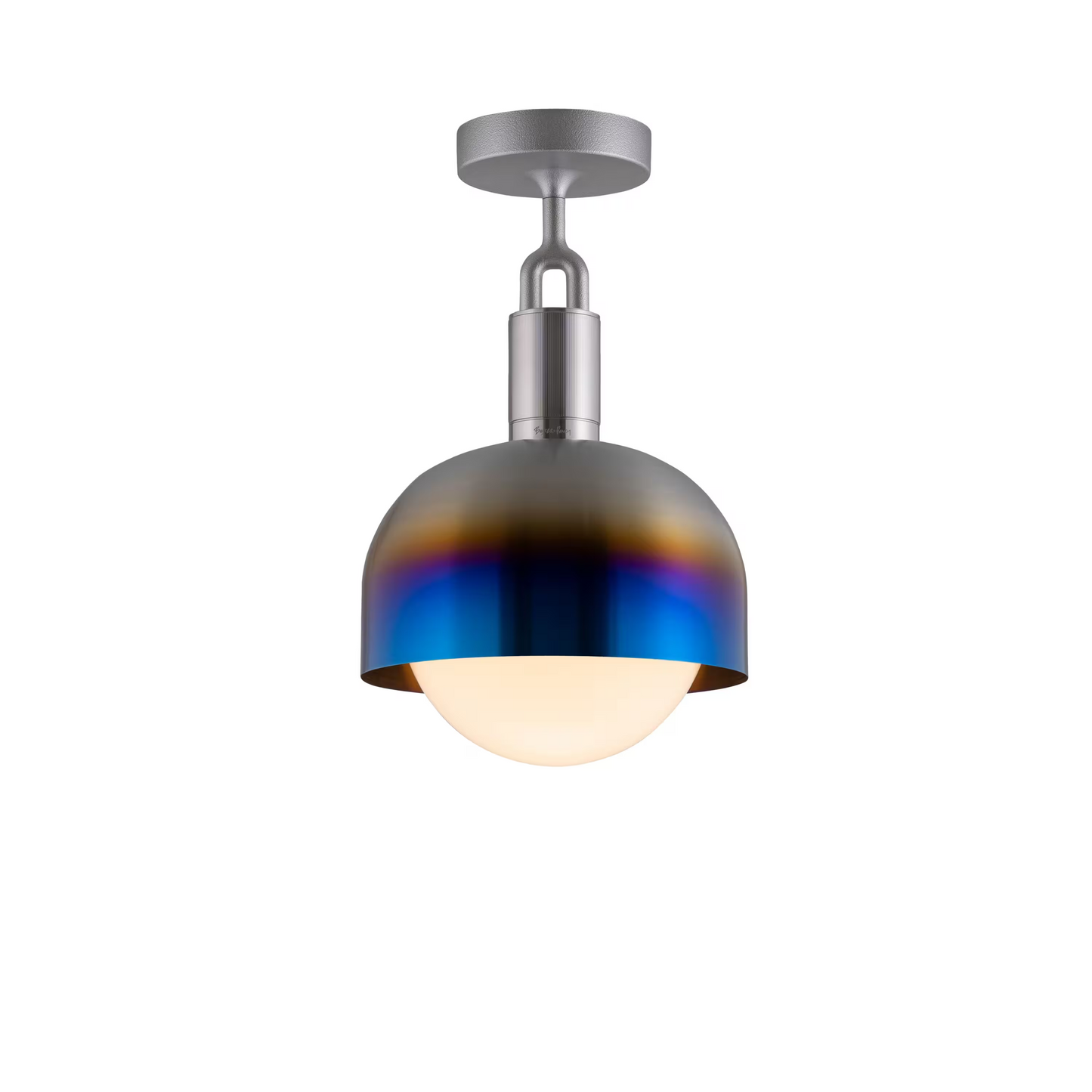 Forked Globe Shade Ceiling Light
