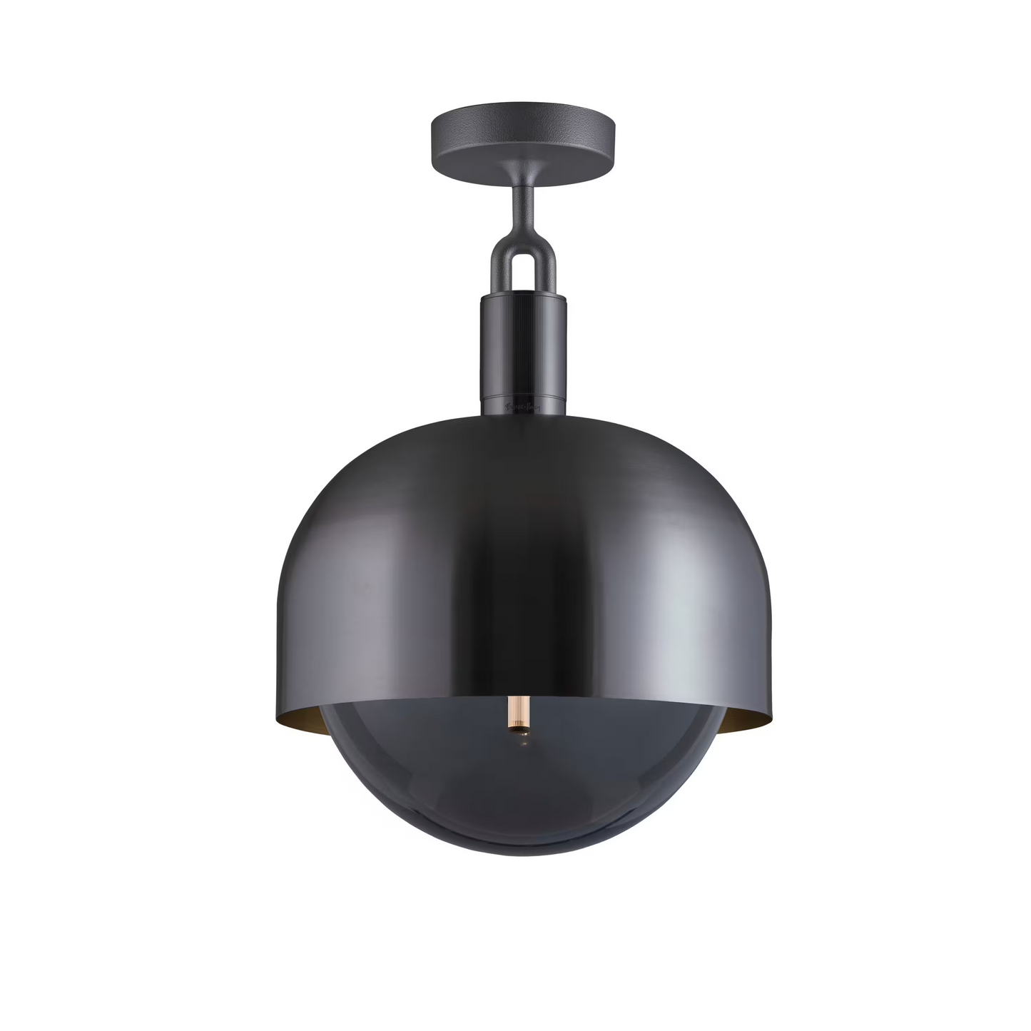 Forked Globe Shade Ceiling Light