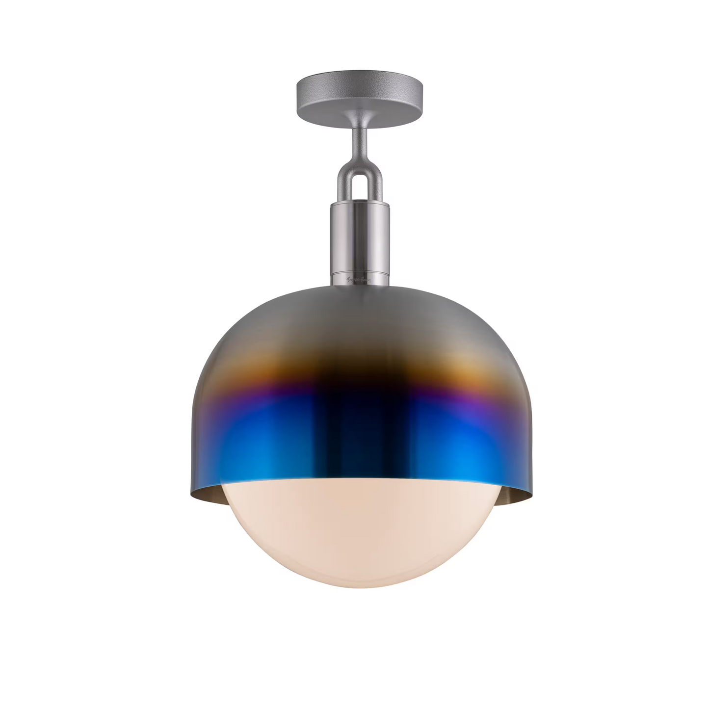 Forked Globe Shade Ceiling Light