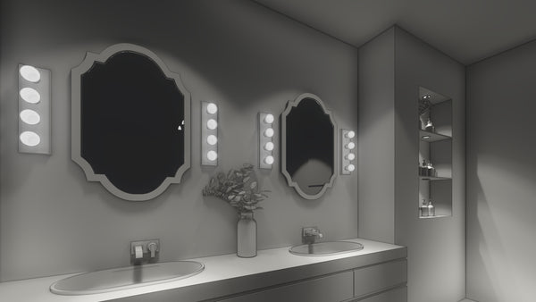 Glamorous hollywood bathroom