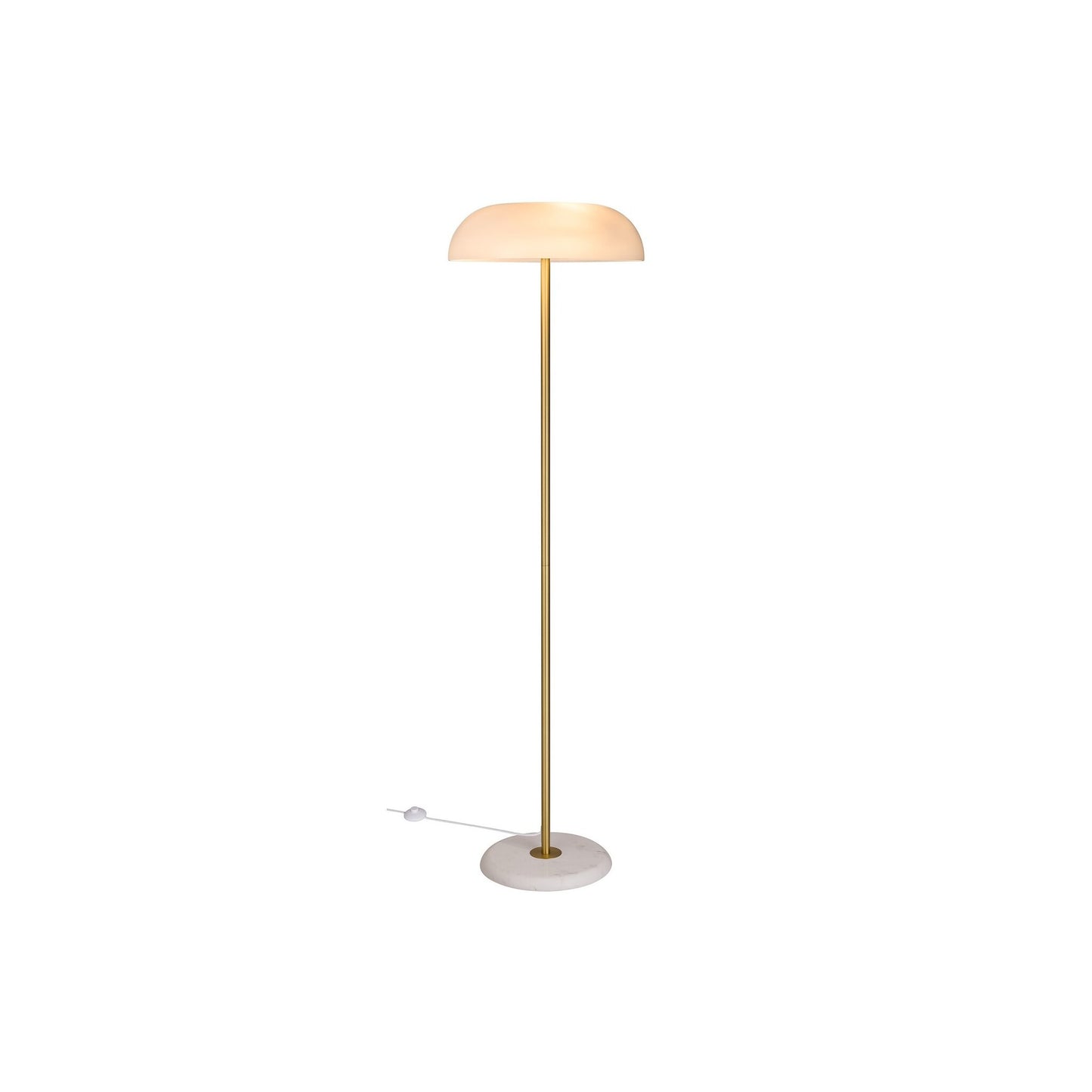 Glossy Floor Lamp in White
