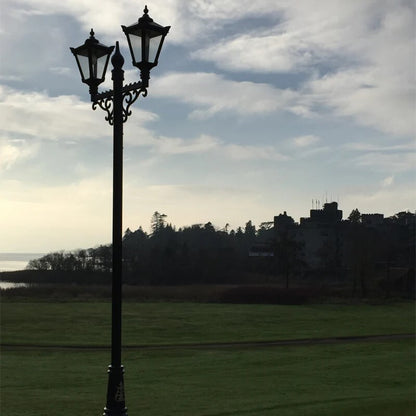 Victorian Style Large Double Headed Lamp Post 3.3M