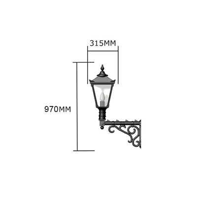 Harte Traditional Outdoor Wall Light