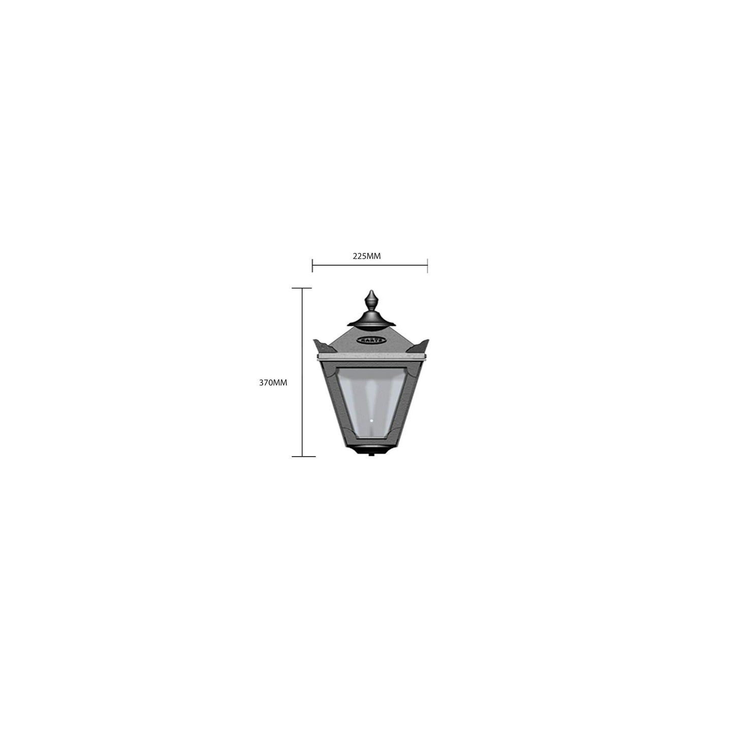 Victorian traditional cast iron bulkhead light 0.37m