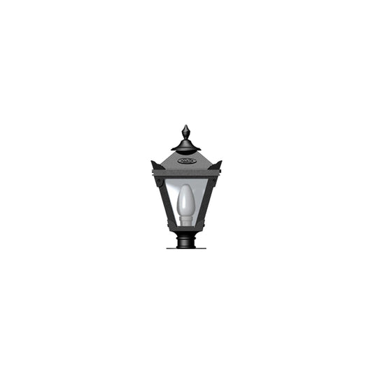 Victorian traditional cast iron pier light for narrow pier caps 0.38m