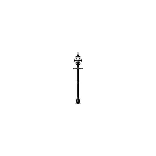 Victorian globe lamp post in cast iron 1.4m