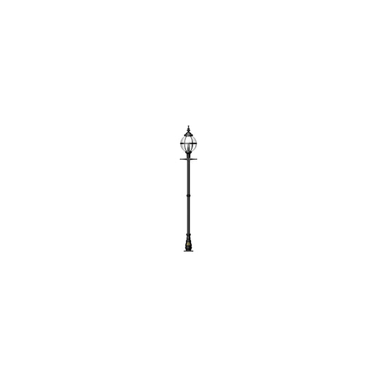 Victorian globe lamp post in cast iron 2.7m