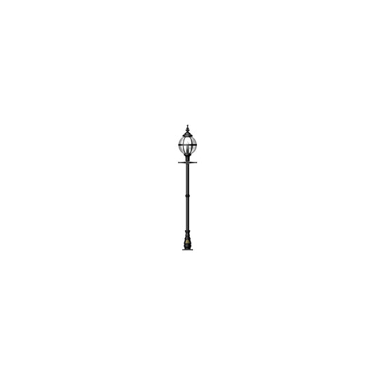 Victorian globe lamp post in cast iron 2.5m