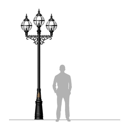 Harte Heritage Triple-Head Lamp Post
