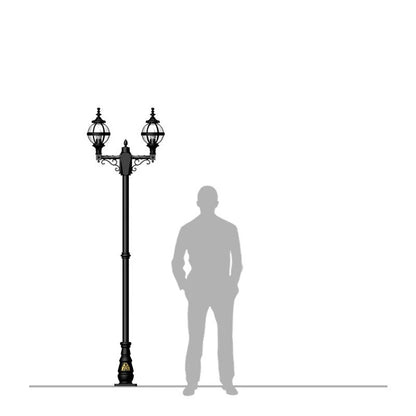 Harte Heritage Double-Headed Lamp Post