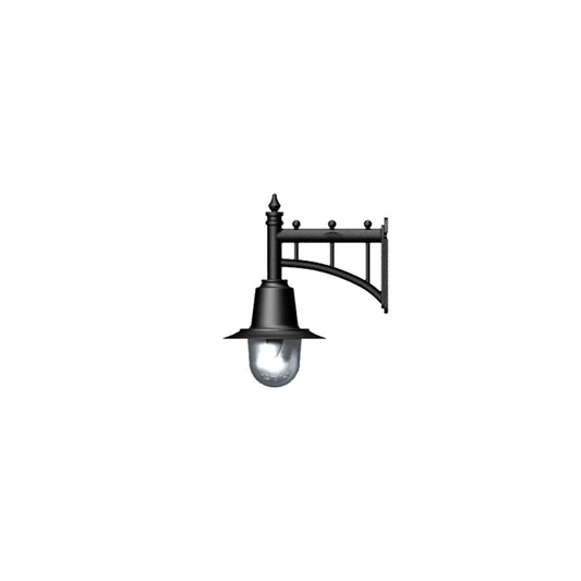 Railway style wall light 0.37m