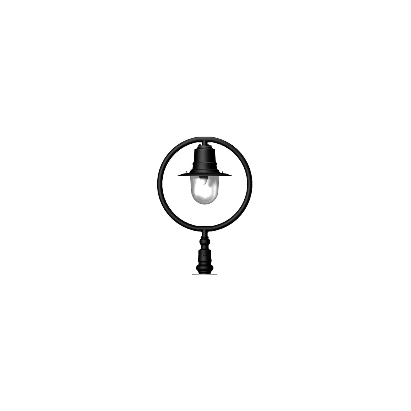 Classic railway style pier light for narrow pier caps 0.81m
