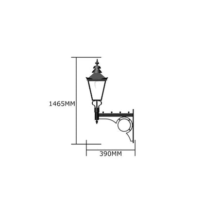 Harte Traditional Outdoor Wall Light