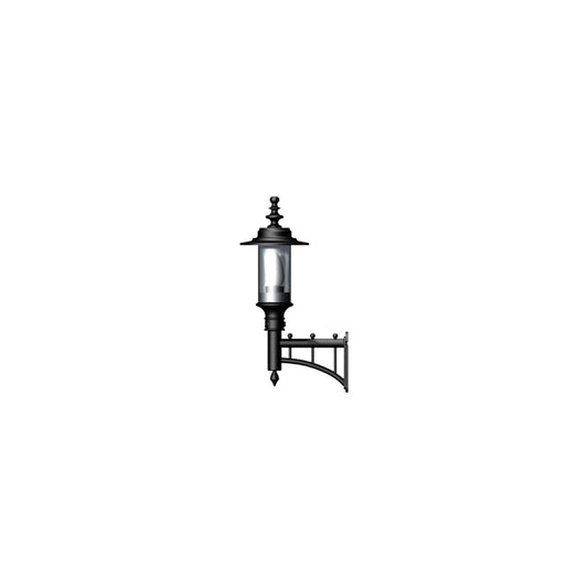 Georgian style wall light in cast iron and steel 0.58m