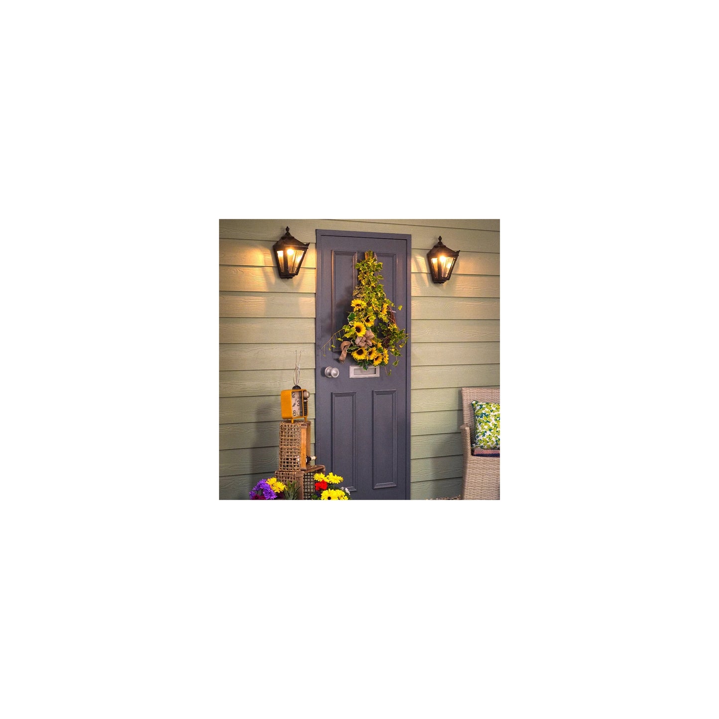 Victorian traditional cast iron bulkhead light 0.37m
