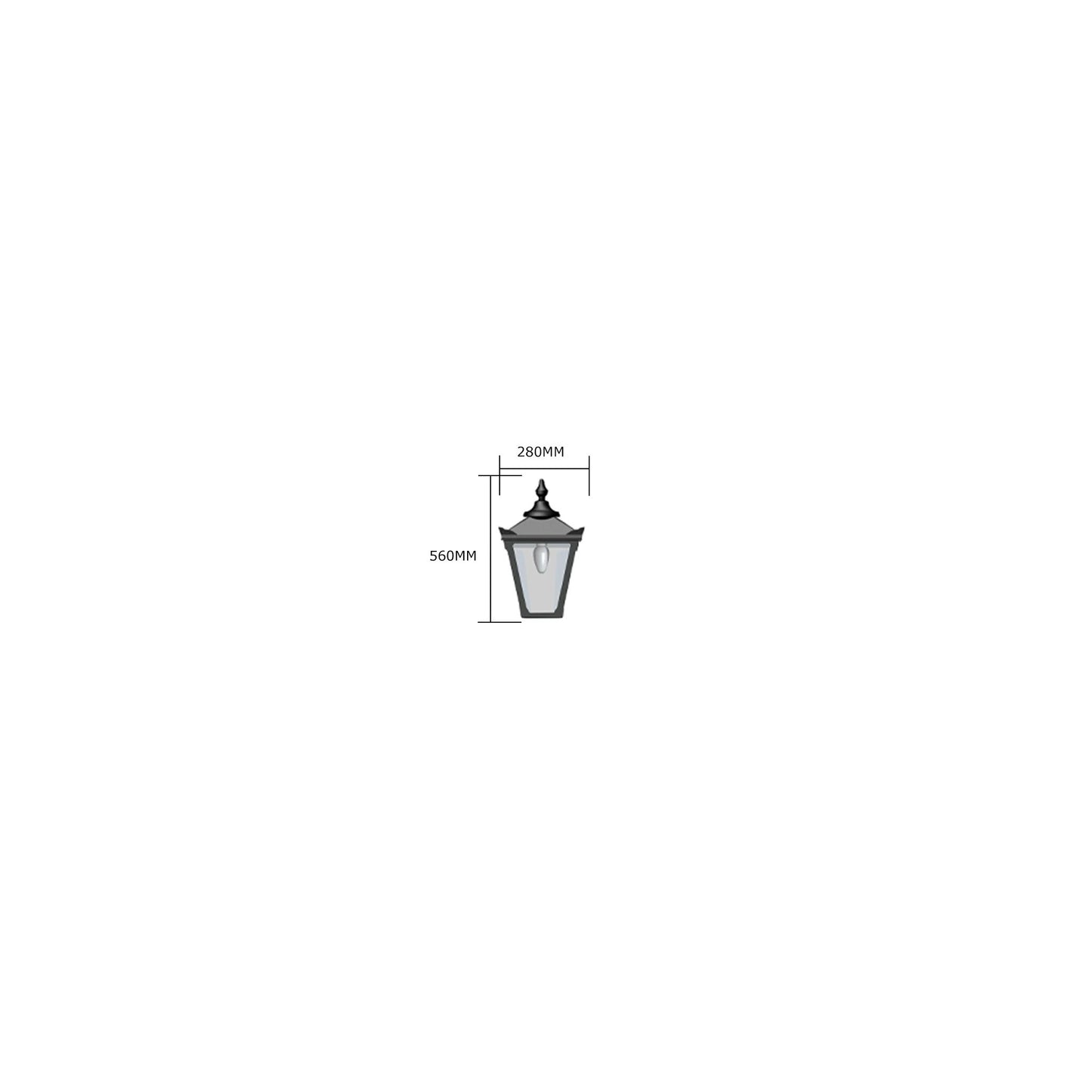 Victorian traditional bulkhead light 0.56m