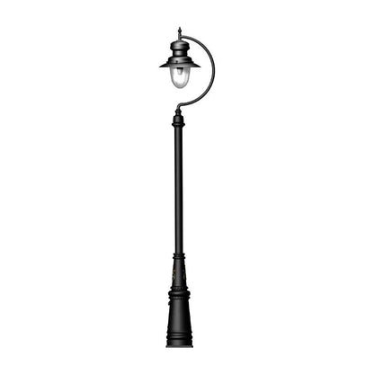 Harte Goose Neck Outdoor Post Light
