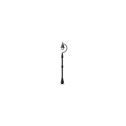 Vintage tear drop lamp post in cast iron and steel 1.5m