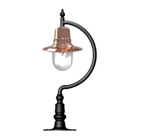 Harte Goose Neck Outdoor Post Light