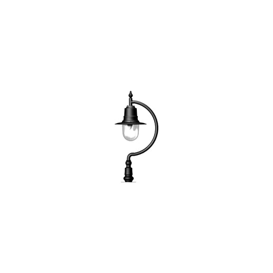 Vintage tear drop pier light in cast iron and steel 0.91m