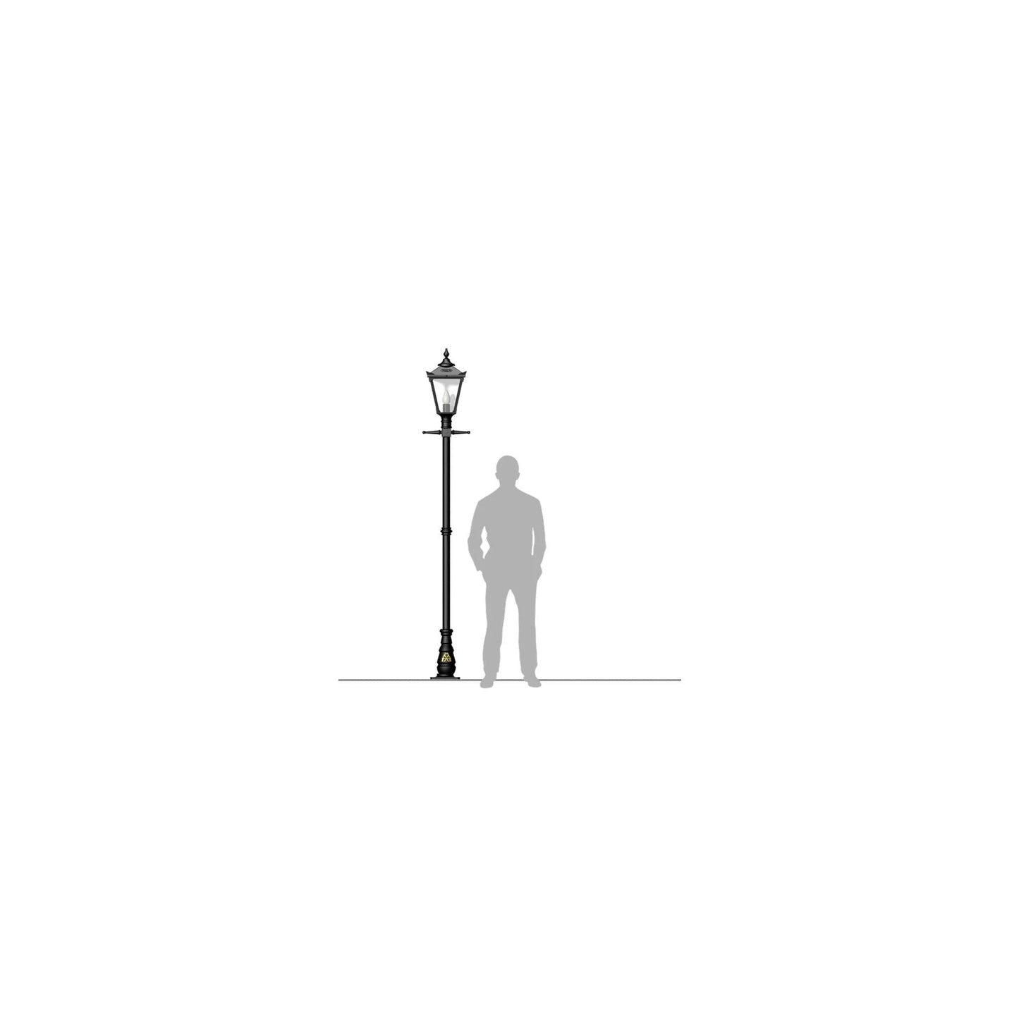 Victorian traditional cast iron lamp post 2.6m