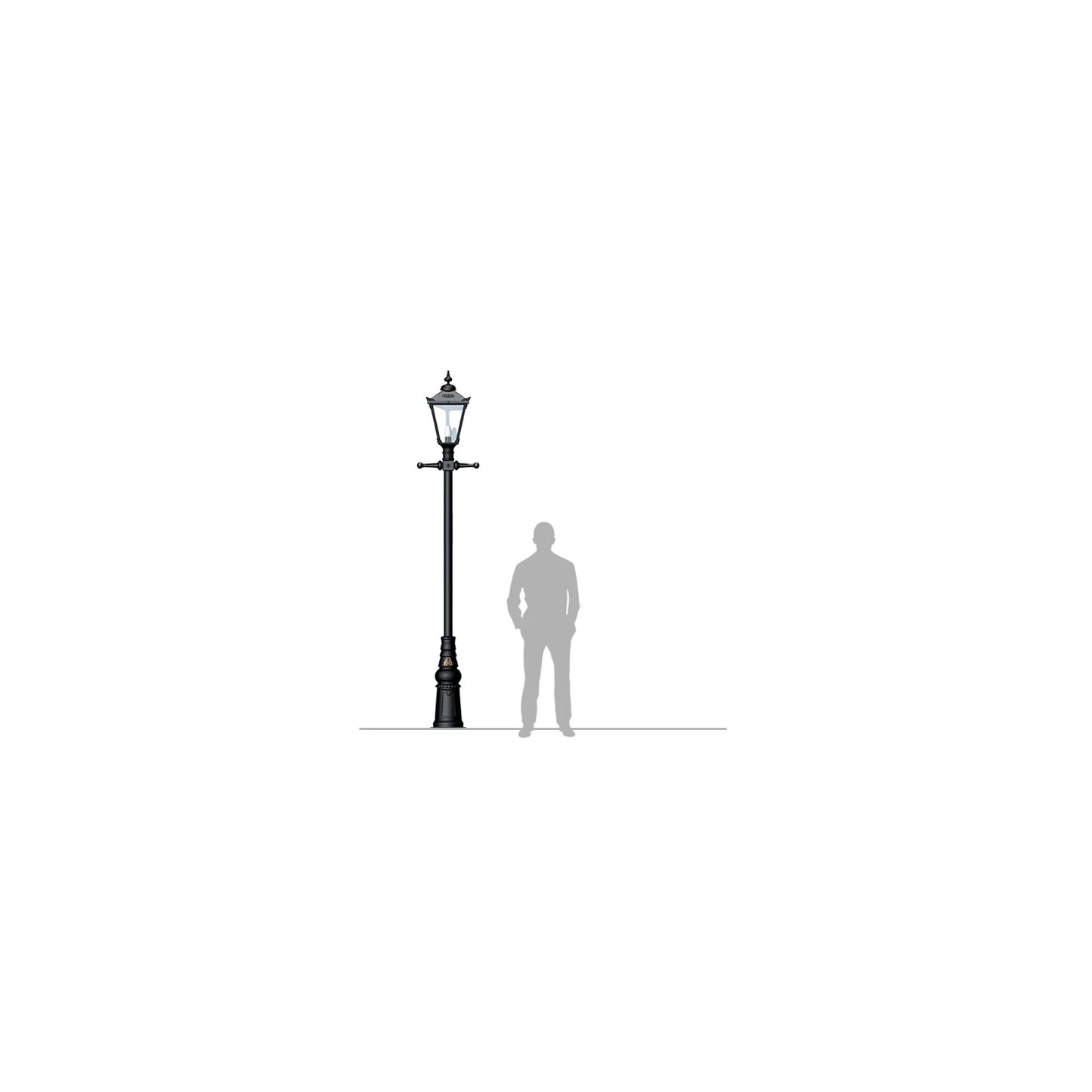 Victorian traditional cast iron lamp post 3m