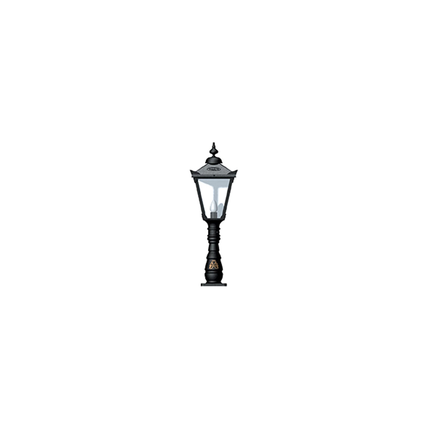 Victorian traditional cast iron pedestal light 1.16m