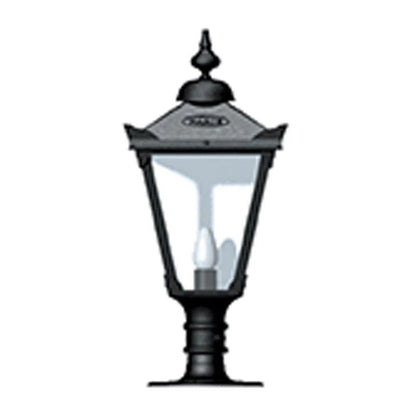 Victorian Traditional Cast Iron Pier Light For Flat Pier Caps 0.83M