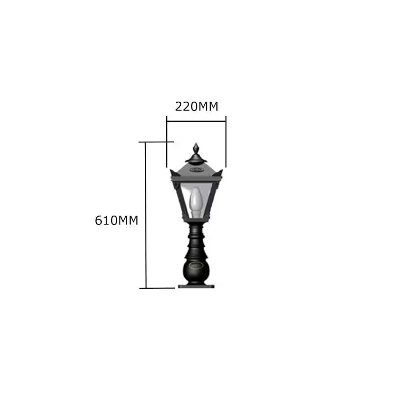 Victorian Traditional Cast Iron Pedestal Light 0.6M