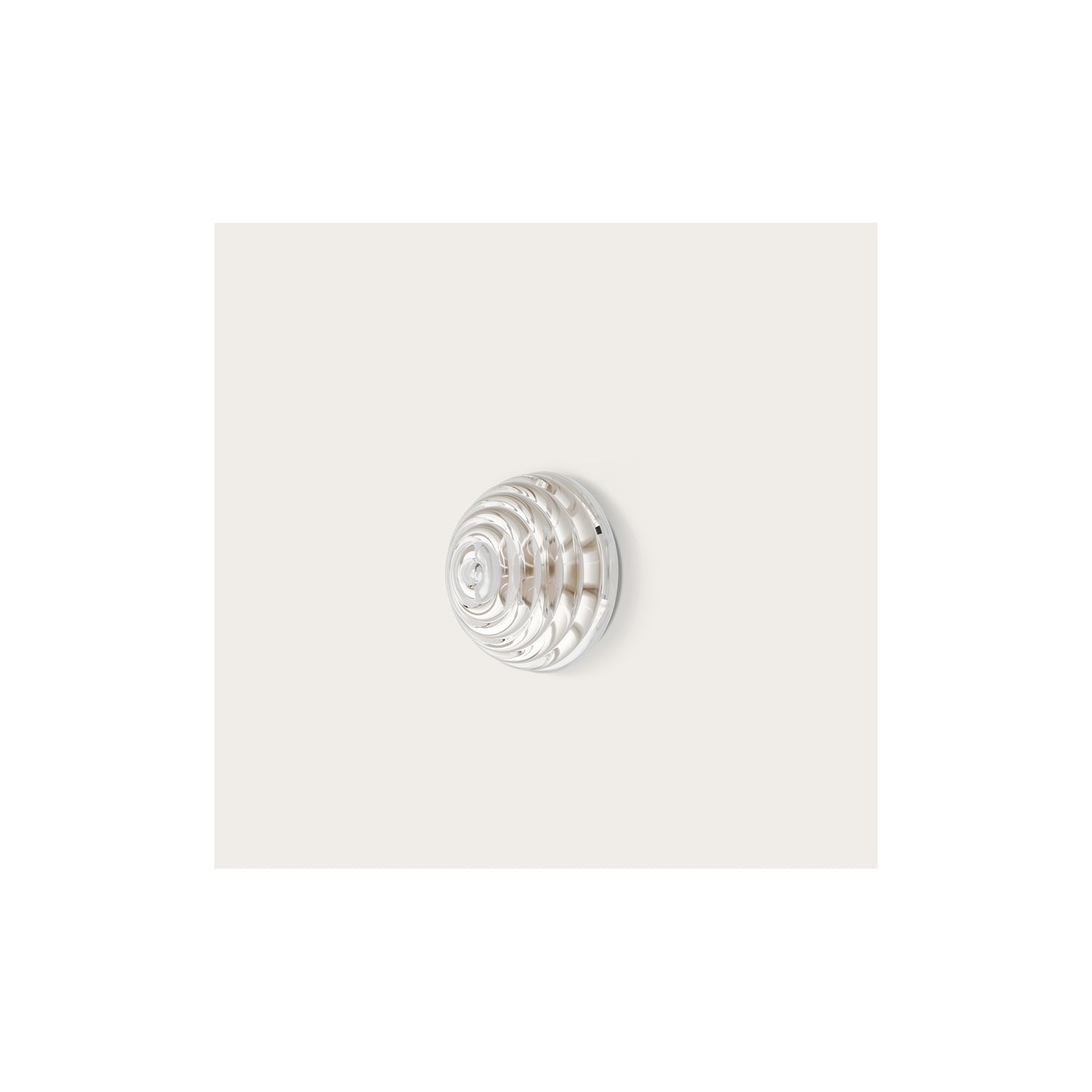Hado Wall Light in Aged Gold with Striped Optic Glass