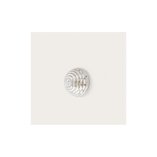 Hado Wall Light in Aged Gold with Striped Optic Glass