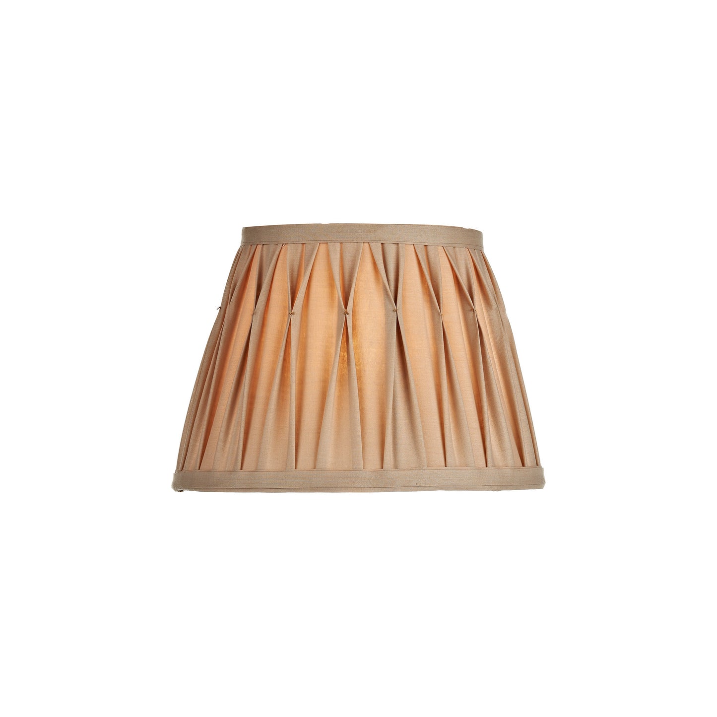 Hatton Faux silk Tapered Drum Shade in Gold
