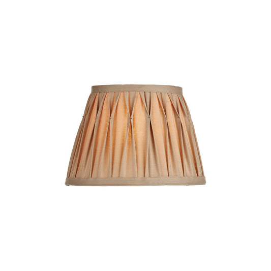 Hatton Faux silk Tapered Drum Shade in Gold